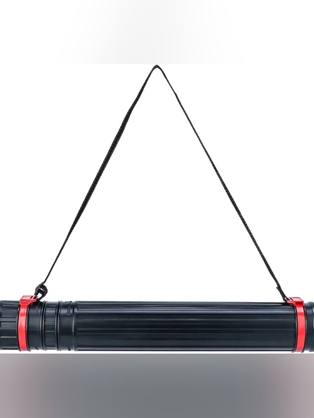 Black Telescoping Art/Poster Tube with Shoulder Strap